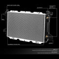 Aluminum Cooling Radiator for Ford F150/F250/F350 (1985–1996) DPI 1454