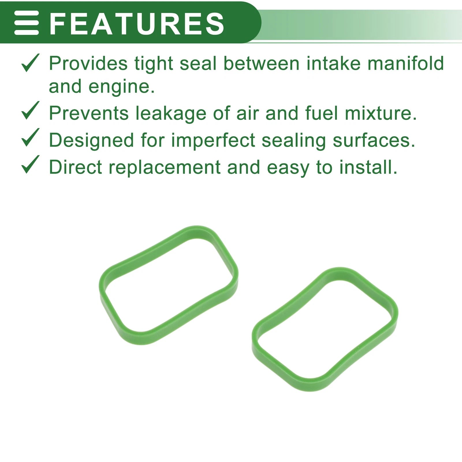Set of 4 Engine Intake Manifold Gaskets for Audi A1 (2010–2015) No. 03C129717J