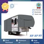 4-Ply Waterproof 5th Wheel RV Cover for Motorhome Camper (33'-37')