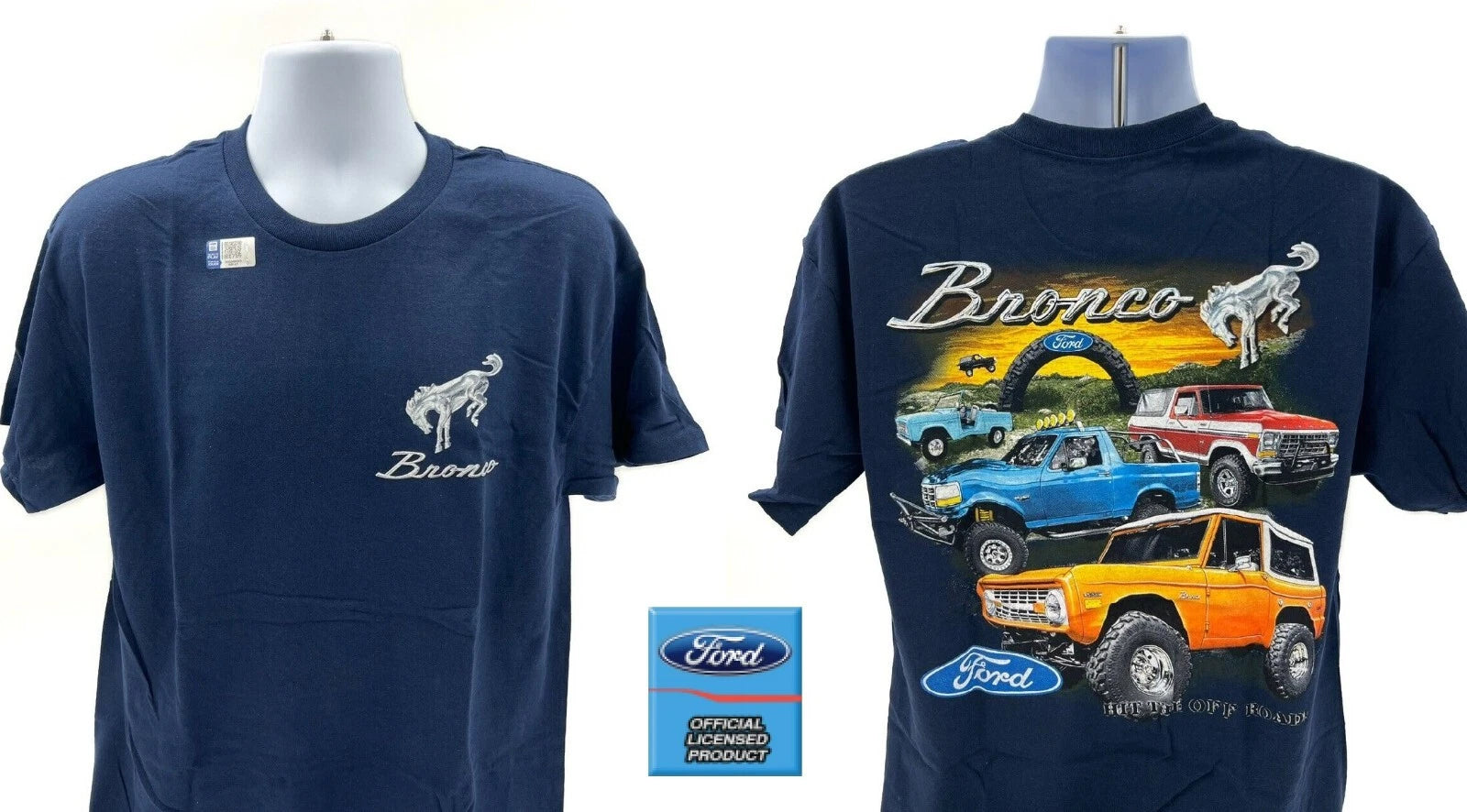 Ford Bronco T-Shirt Heavy Duty Front Graphic for Ford Bronco (2021–2024)