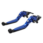 CNC Blue Extendable Brake Clutch Levers for Kawasaki ZX10R/RR/KRT/SE (16-20)