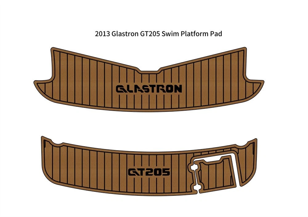 Swim Platform Step Pad for Glastron GT205 (2013) - EVA Foam Teak Decking
