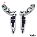 Chrome 2.5" Short Foot Peg Kit for Yamaha V-STAR XVS1300 (2007–2017)
