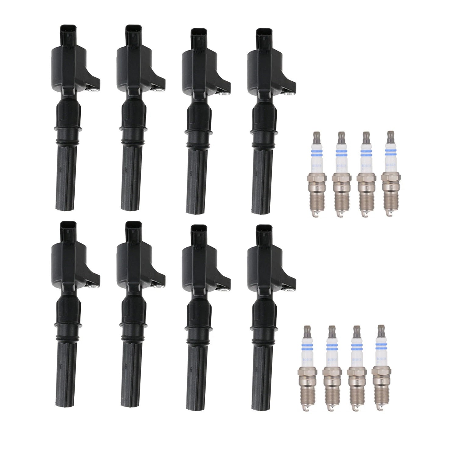 Set of 8 Ignition Coils & 8 Platinum Spark Plugs for Ford Lincoln Mercury