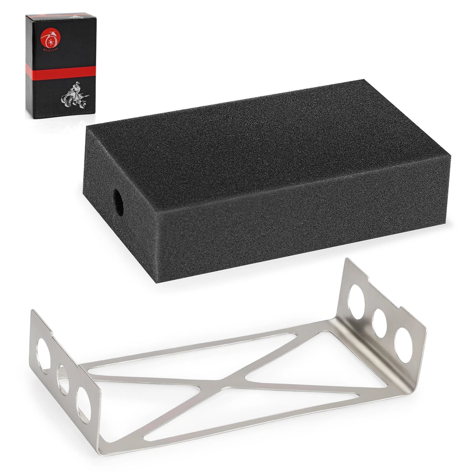 Air Filter Cleaner Element W/ Mount Plate for Honda FourTrax 70 (1991–1994)