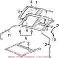 Genuine OEM Sunroof Drain Hose for Dodge (2000–2023) 55276952AB