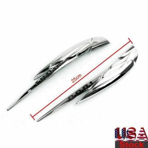 Chrome Gas Tank Emblem Badge Decals for Honda VTX1800 (2002–2009)