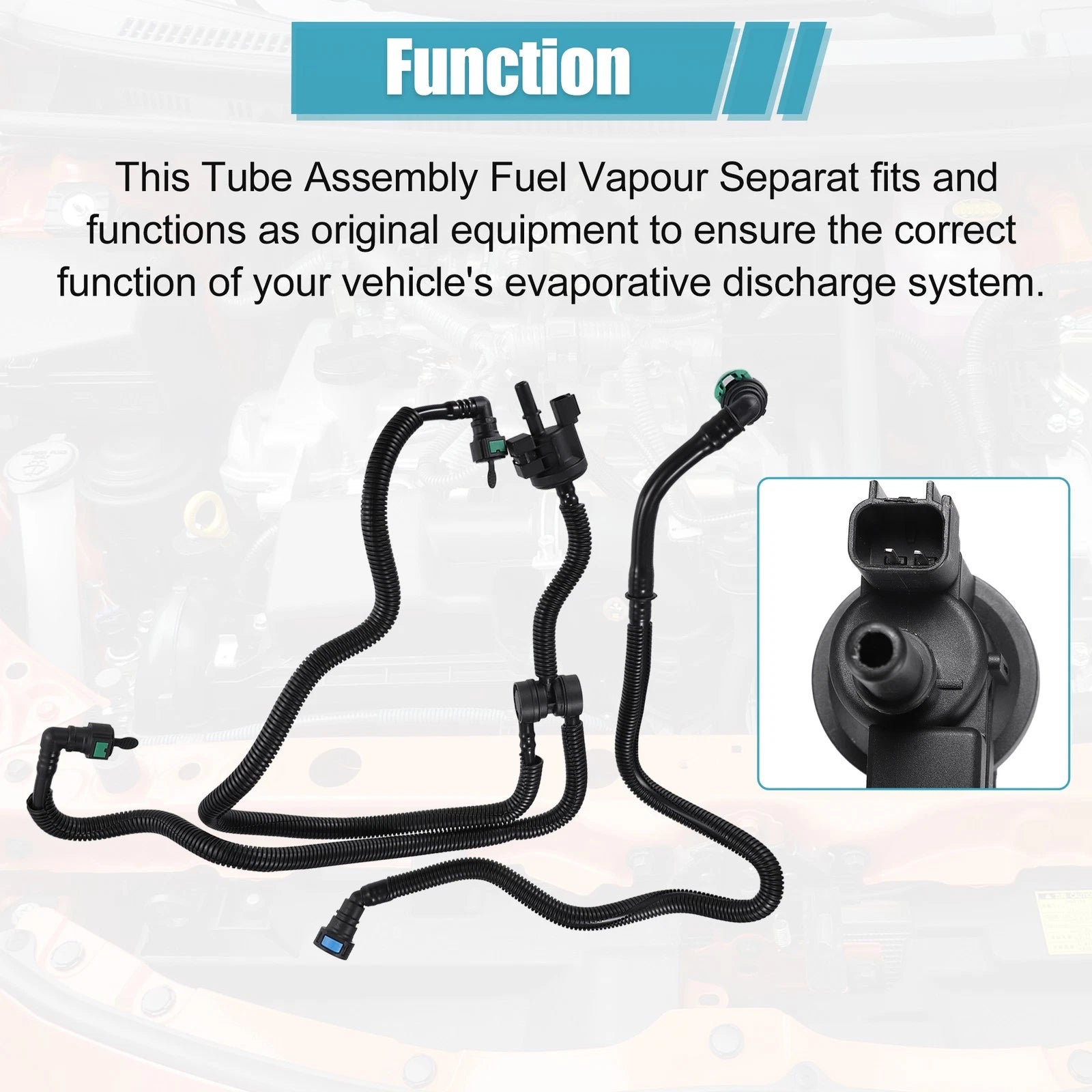 Set of 1 Fuel Vapour Separator Tube Assembly for Ford Edge 2.0L (2015–2023) No.F2GZ-9D289-A