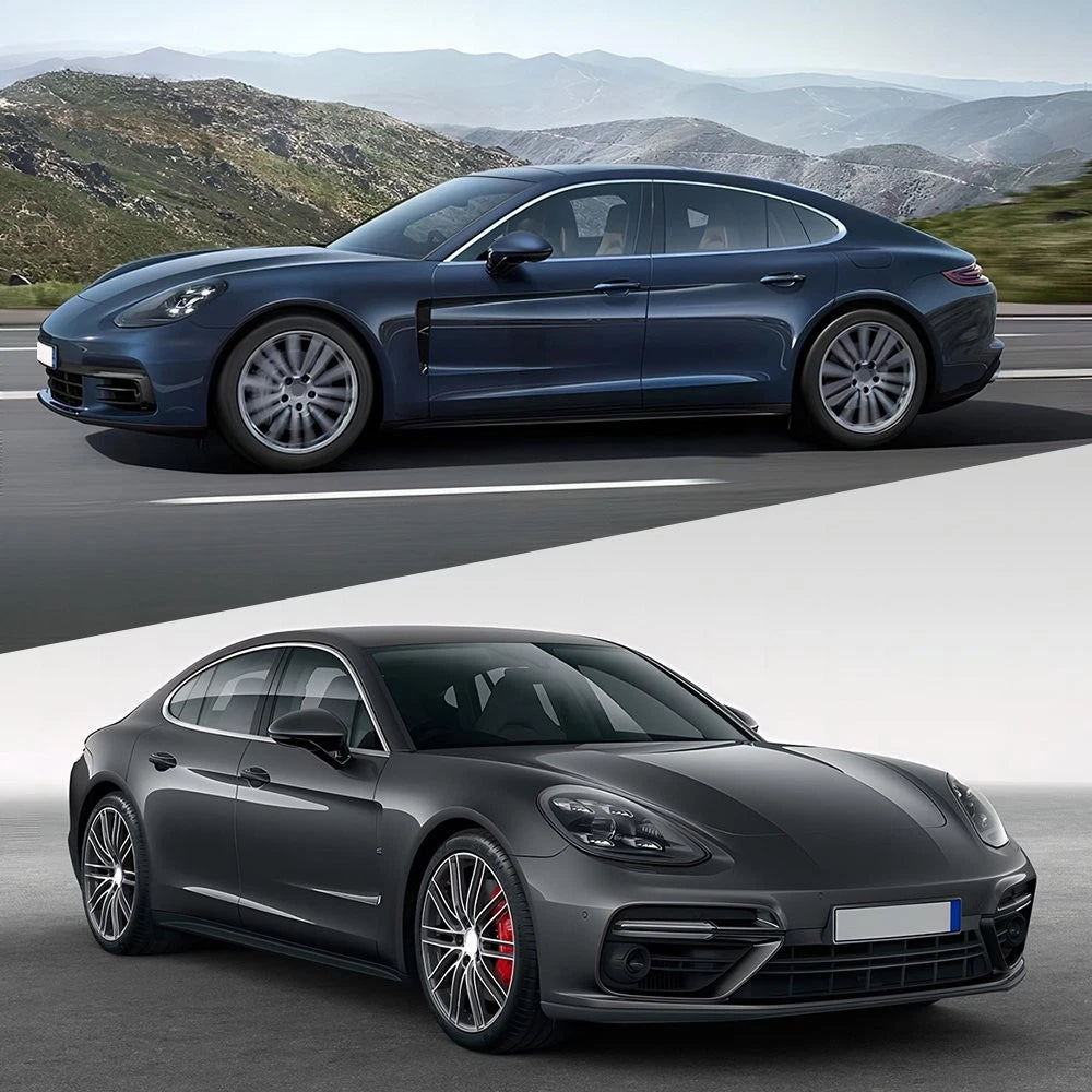 Set of 4 Gloss Black Pillar Posts for Porsche Panamera (2017–2021)