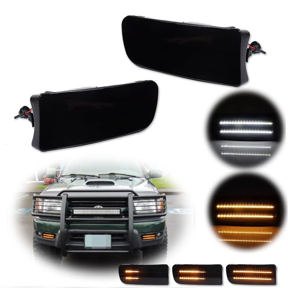 Smoked Sequential Amber LED Signal Lights for Toyota 4Runner (1999–2002)