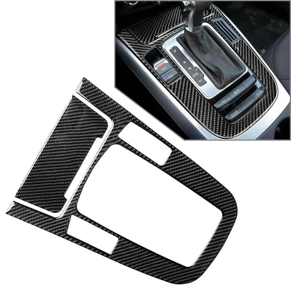 Carbon Fiber Center Console Gear Shift Panel Cover for Audi A4 S4 A5 SQ5 (B8 B9)