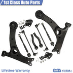 Front Suspension Lower Control Arm Ball Joint Tie Rod for Toyota Corolla (2003–2008)