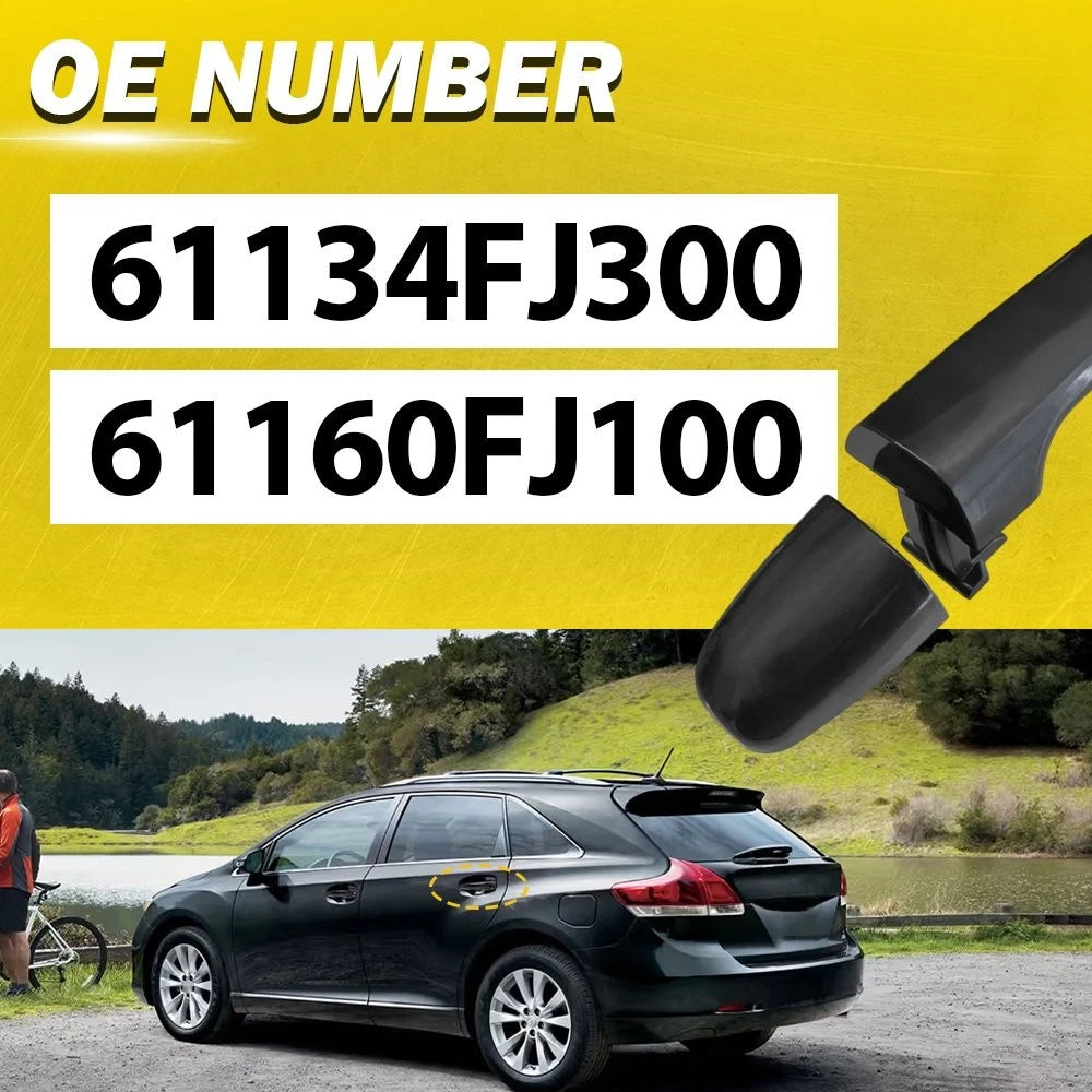 Rear Left Exterior Door Handle for Toyota Venza (2009–2015) Black EY