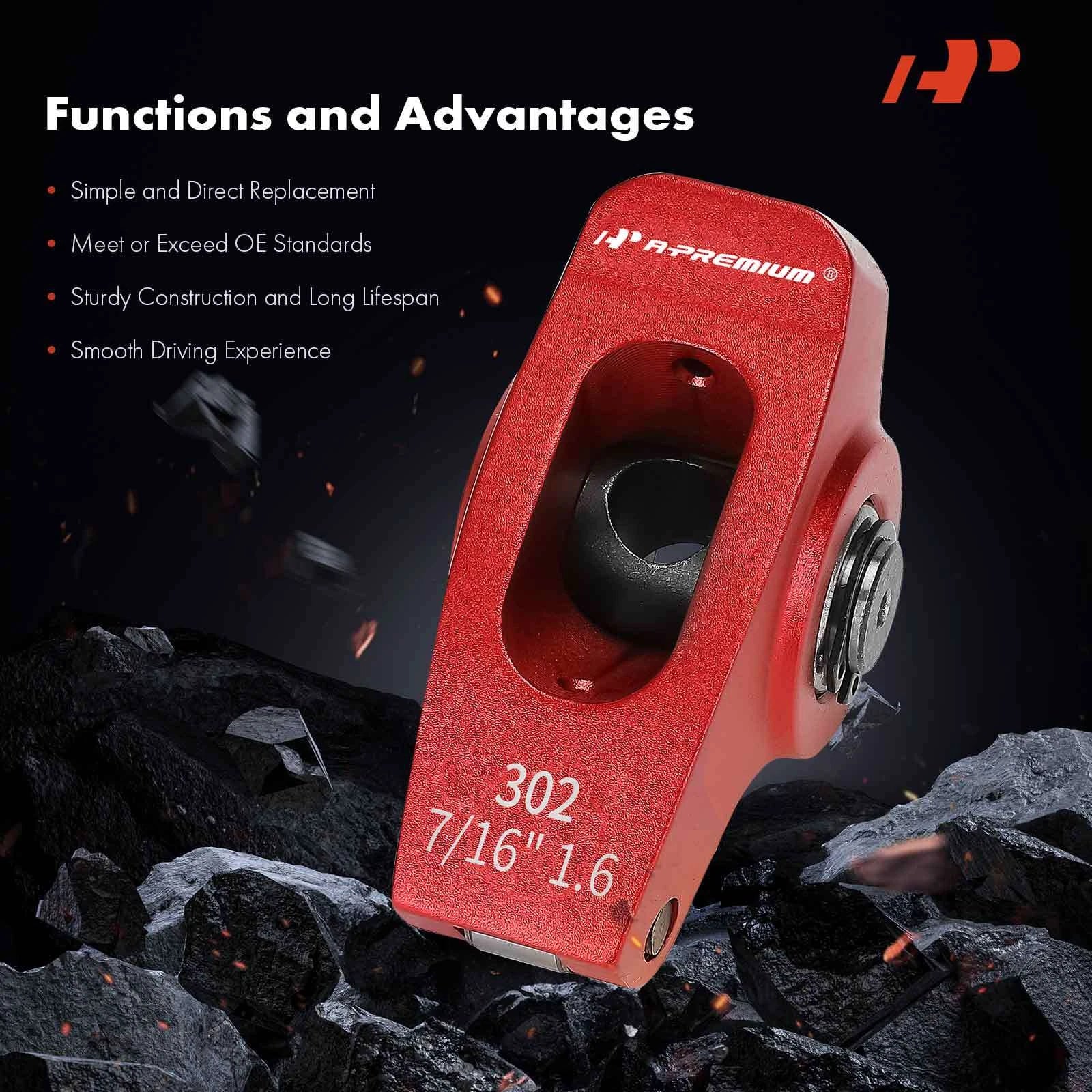 Red Aluminum Roller Rocker Arm for Small Block Ford SBF 302 (2024–2024)