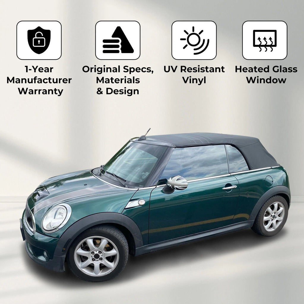 Soft Top Replacement for Mini Cooper/S Cabrio (2009–2015) w/Heated Glass