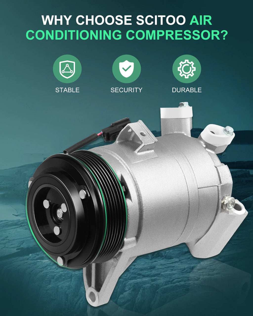 A/C Compressor for Nissan Maxima (2009–2013), Pathfinder (2013–2014) 3.5L