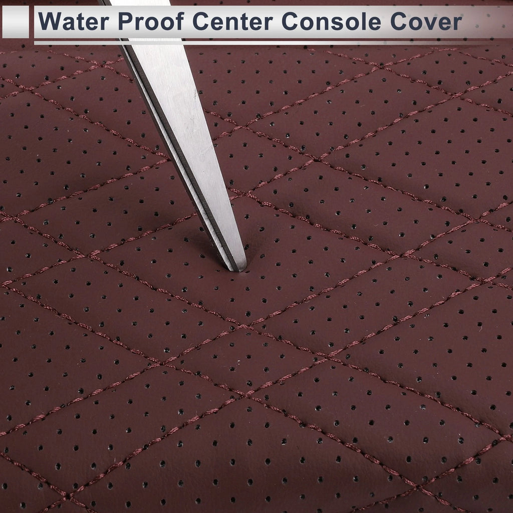 Center Console Cover with Storage Bag for BMW X7 (2019–2024) Dark Red