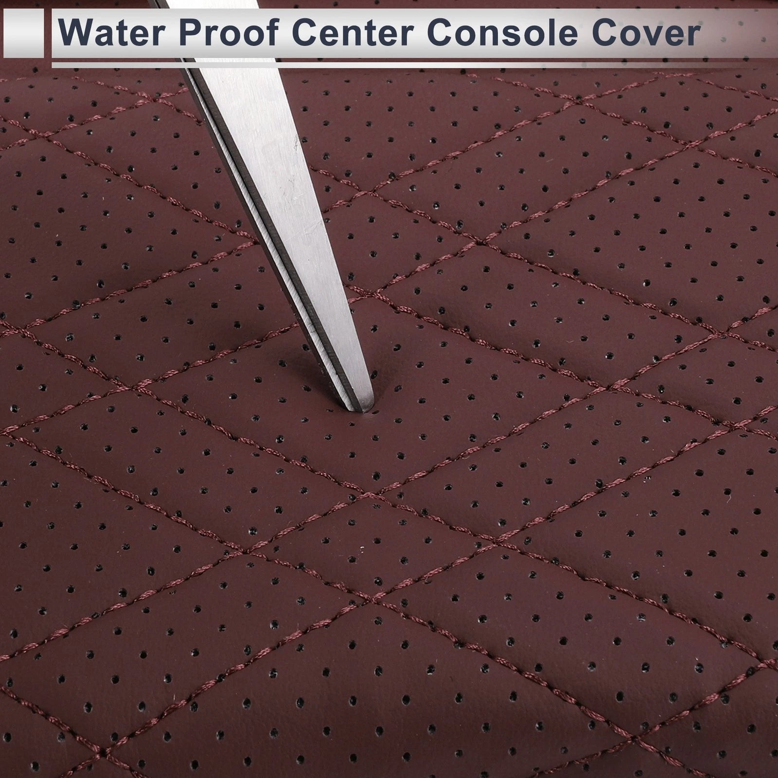 Center Console Cover with Storage Bag for BMW X7 (2019–2024) Dark Red