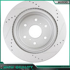 Rear Brake Calipers Rotors Ceramic Pads for Chevy Silverado 1500 (2008–2013)