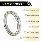 Deep Groove Ball Bearing 6818ZZ for Scooter Skateboard Wheel (90x115x13mm)