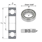 6801ZZ Deep Groove Ball Bearing for Scooter Skateboard Wheel (P5)