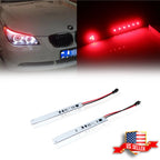 2X Red Eyebrow LED Strips for BMW E60 LCI 5 Series (2008–2010)