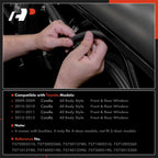 4Pcs Front & Rear Window Moulding Weatherstrip Seal for Toyota Corolla (2014–2019)