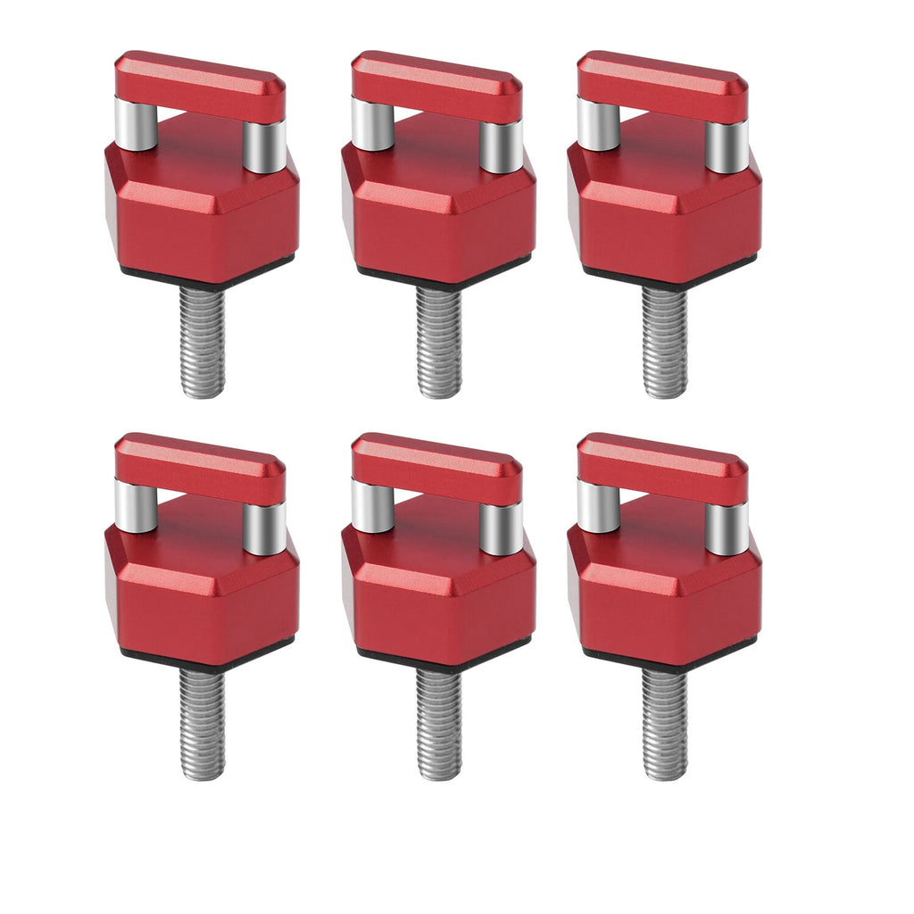 6X Aluminum Quick Removal Fastener Thumb Screw for Jeep Wrangler JK JL (2007–2023)
