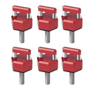 6X Aluminum Quick Removal Fastener Thumb Screw for Jeep Wrangler JK JL (2007–2023)