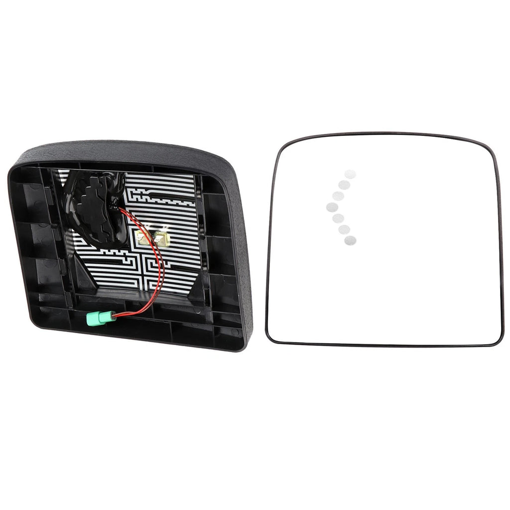 Pair Side Small Mirrors Plate for Volvo VNL (2015–2018) w/Heated w/Signal