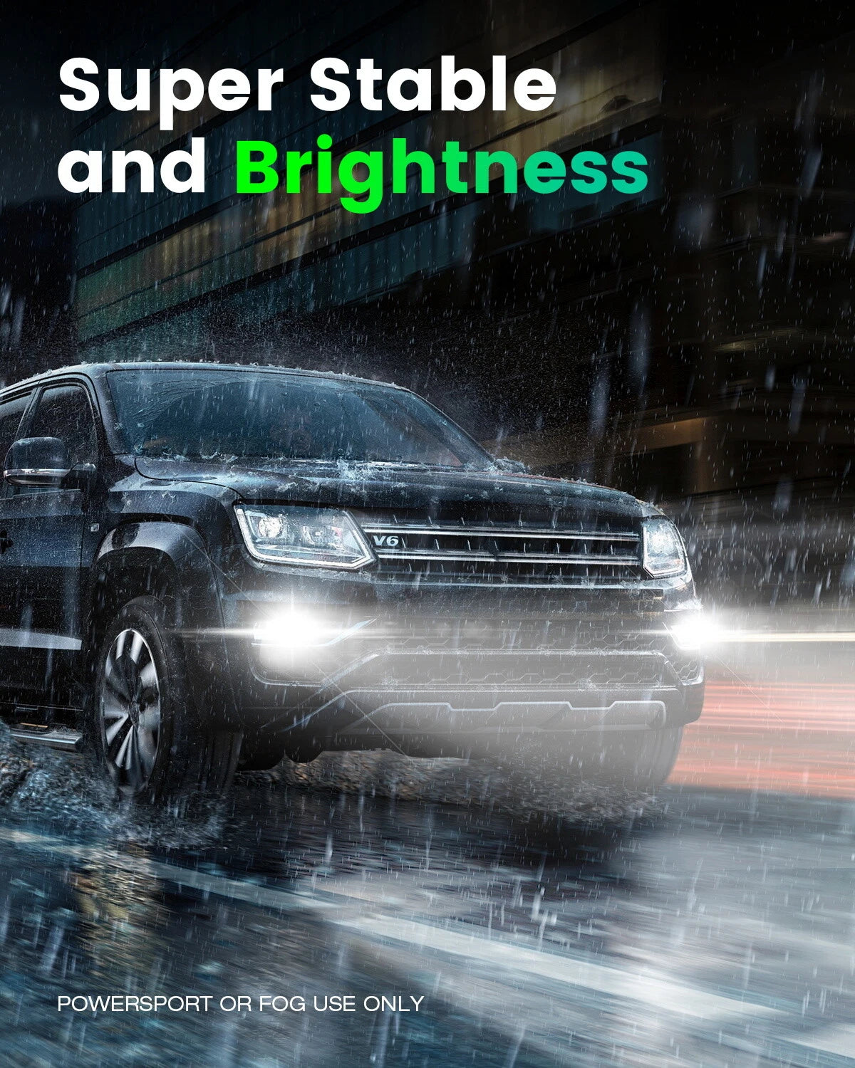 Set of 4 H11 9005 LED Headlight Bulbs for High Low Beam (6500K, 22000LM)