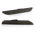 Black Lens White LED Rear Bumper Side Marker Lights for Ford Mustang (2015–2021)