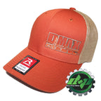 Flexfit Hat for Duramax Diesel DMAX Truck (S/M, Burnt Orange, Mesh Back)