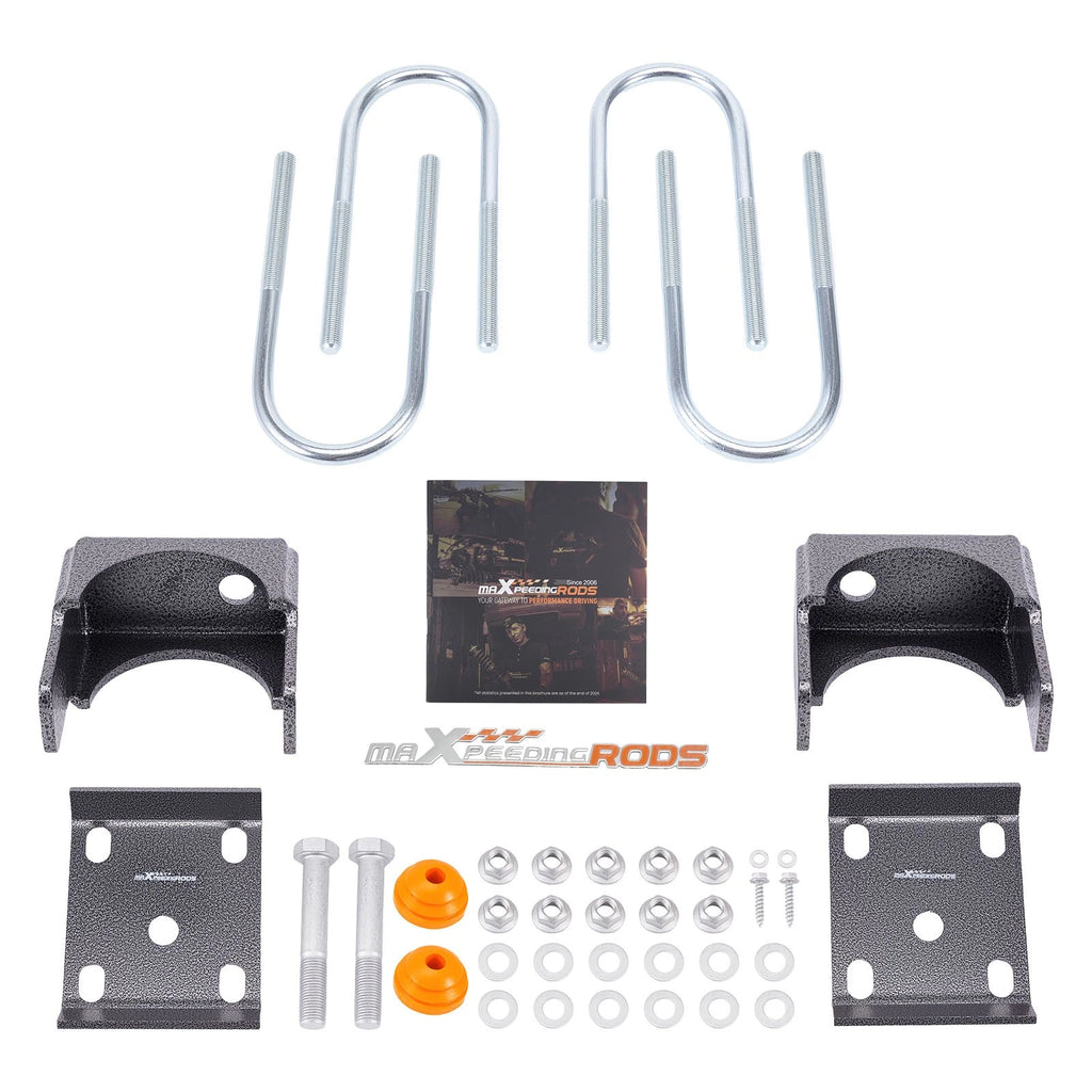 6" Flip Lowering Kit for Chevrolet C1500 Silverado (1988–1998) Steel U-Bolt