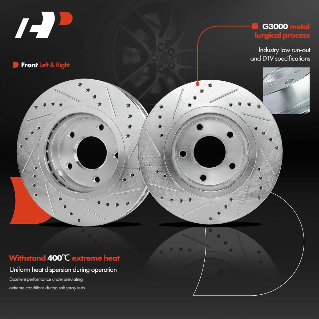 Drilled Brake Rotors for Nissan Rogue (2008–2013) and Sentra (2007–2012)