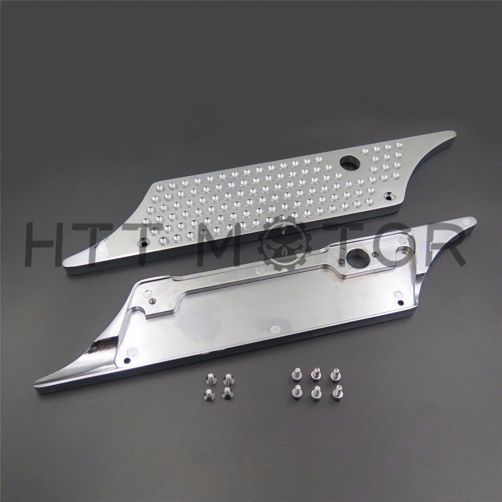Chrome Billet Saddle Bag Latch Covers for Harley Davidson Road King (1993–2013)