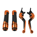 Orange Extendable Brake Clutch Levers Grips Set for Suzuki GSXR750
