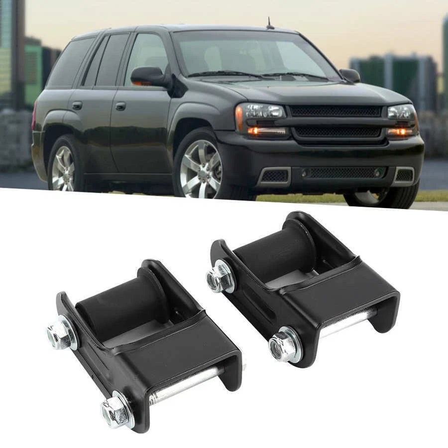 Pair Rear Leaf Spring Shackle Kit for Chevy Blazer S10 GMC Jimmy S15 (1983–2005)