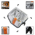 Set of 2 Headlights for Ford E150 E250 E350 E450 Econoline Van (2008–2014)