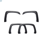 Set of 4 Black Fender Flares for Chevy Silverado 1500/2500HD/3500HD (2007–2013)