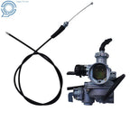Carburetor & Throttle Cable for Honda ATV TRX90 TRX110 TRX125 (1990–2006)