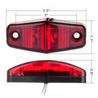 Pack of 10 Side Marker Lights for (Amber + Red)