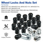 21Pcs Wheel Lock Set for Honda CR-V Accord Civic (2002–2023) 08W42-SCV-101