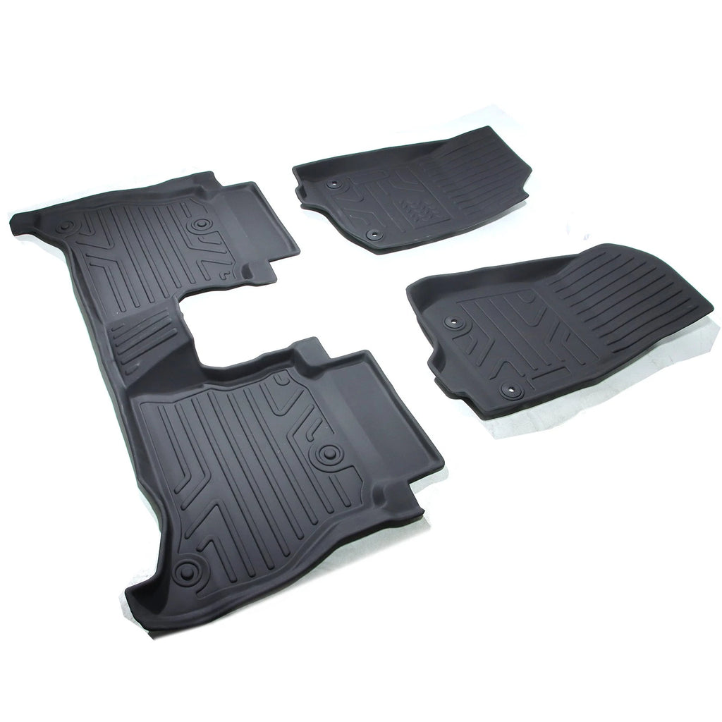 Set of 3 All Weather Floor Mats for Jeep Wrangler Gladiator (2020–2025)