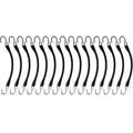 Set of 15 9" Heavy Duty Rubber Tarp Straps with Hooks
