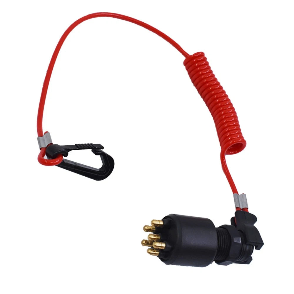 Ignition Switch & Lanyard for OMC Johnson Outboard Motor (Year Range)