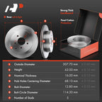Rear Disc Rotors & Pads for Infiniti Nissan Murano Pathfinder