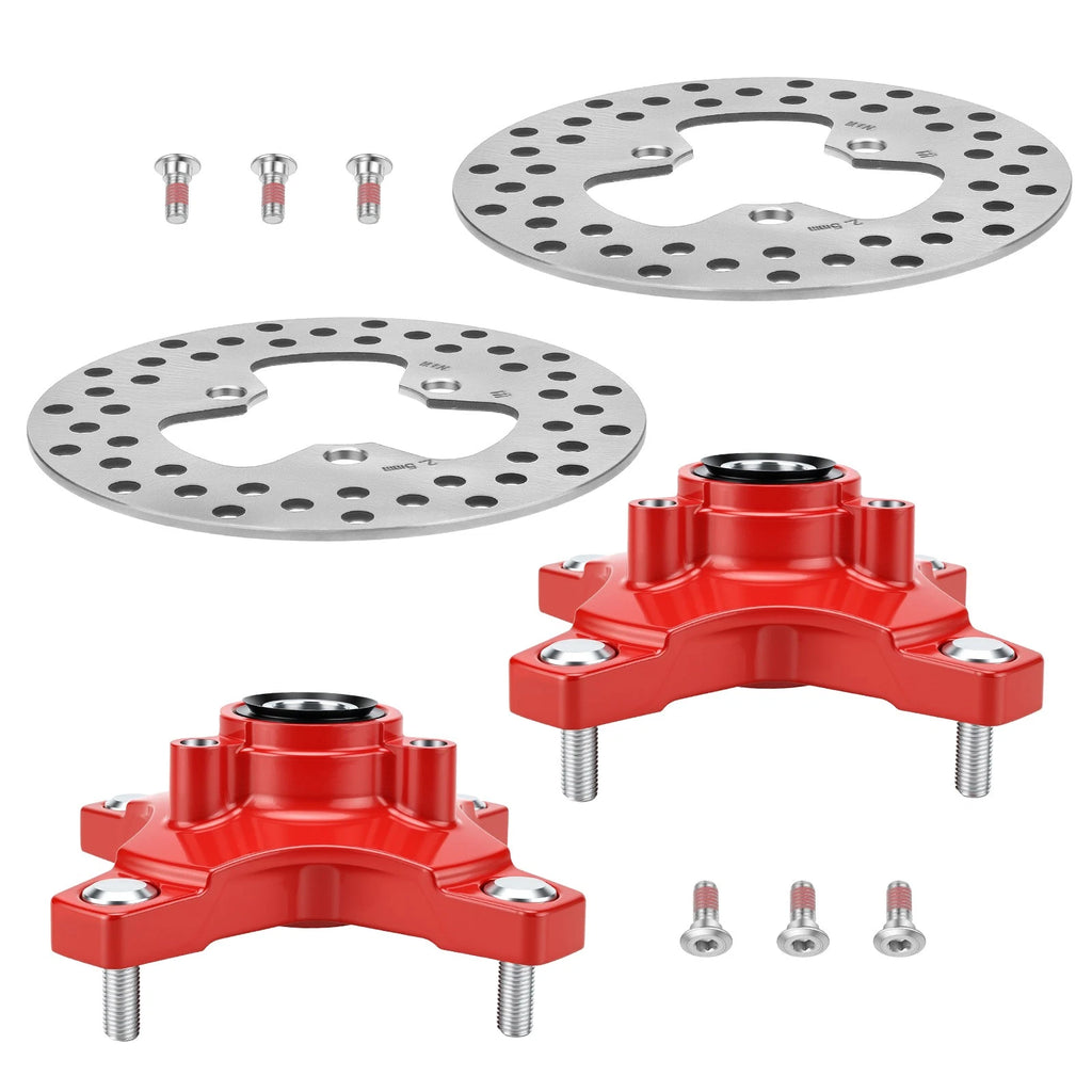 Set of 2 Wheel Hubs with Brake Discs for Honda TRX400X (2009–2014)