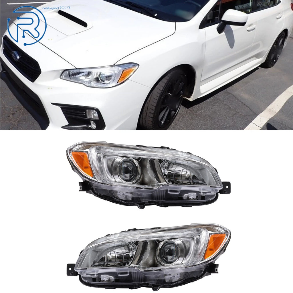 Chrome Housing Halogen Headlights for Subaru WRX (2015–2021)