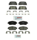 Set of 4 Bosch QuietCast Ceramic Disc Brake Pads for Lexus Toyota V6
